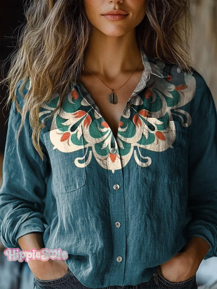 Camisa de estilo vintage atemporal
