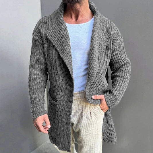 Retro Island Jacquard Pattern Cardigan Sweater elevenforest