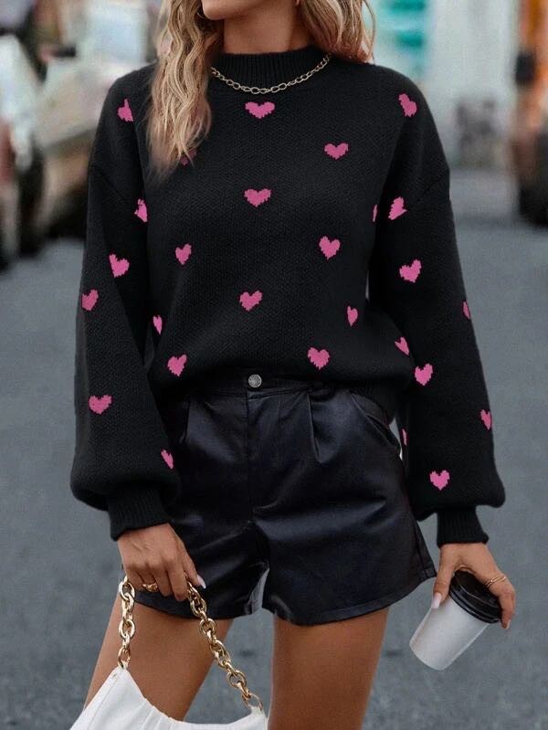 Lucía® | All-over heart sweater