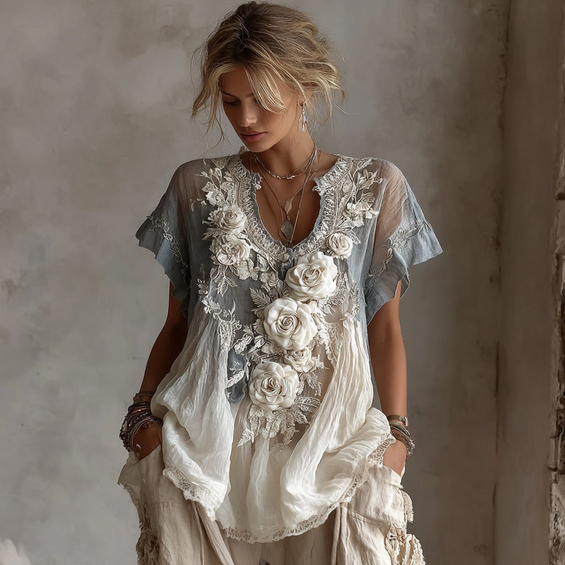Camisa de estilo vintage atemporal