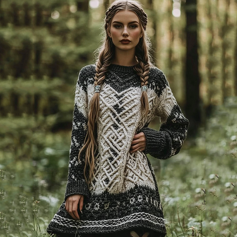 Suéter de inspiración vintage