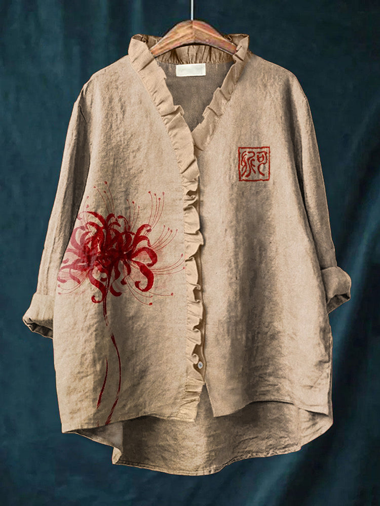 Camisa de diseño cuidado