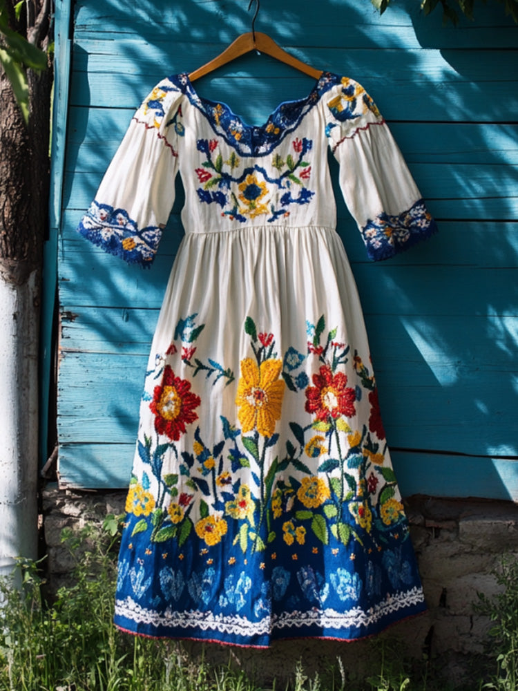 Vestido de inspiración vintage