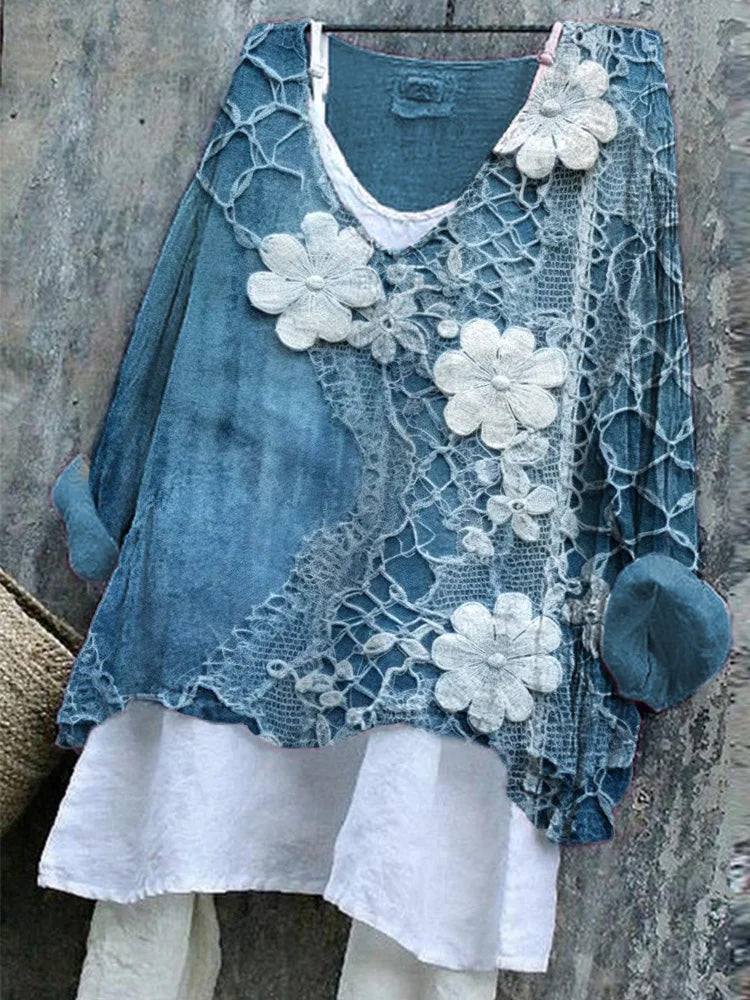 Camisa de inspiración vintage