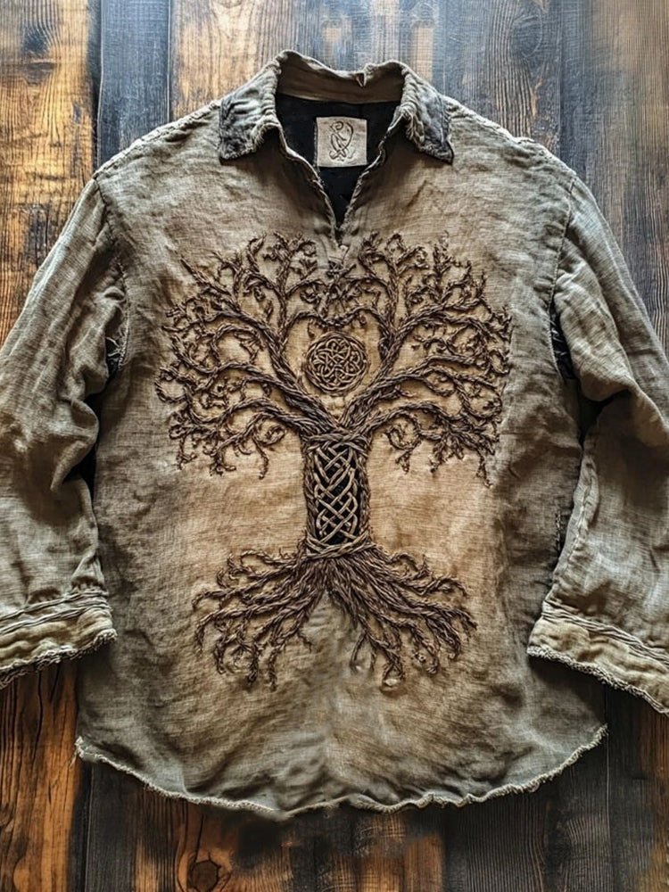 Camisa de estilo vintage atemporal