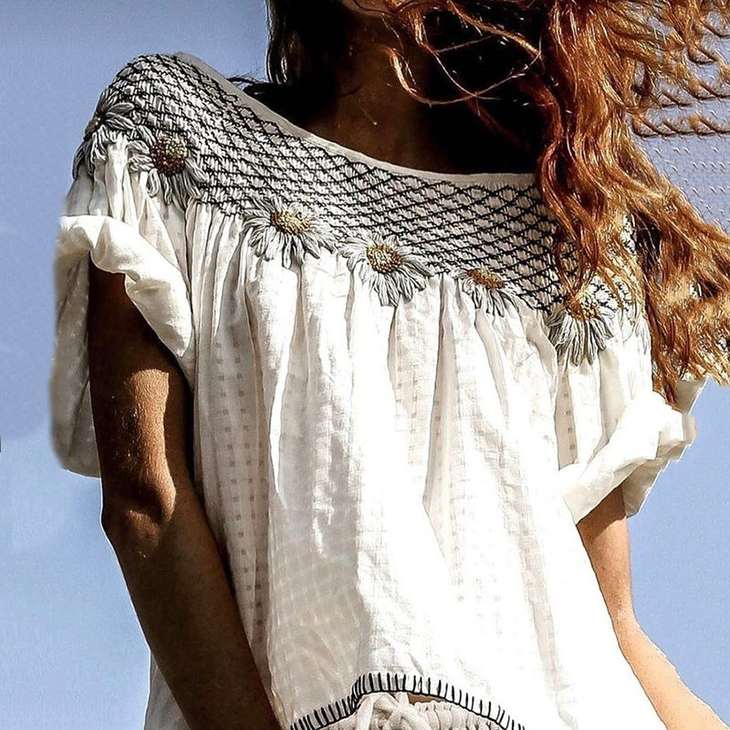 Camisa bellamente confeccionado