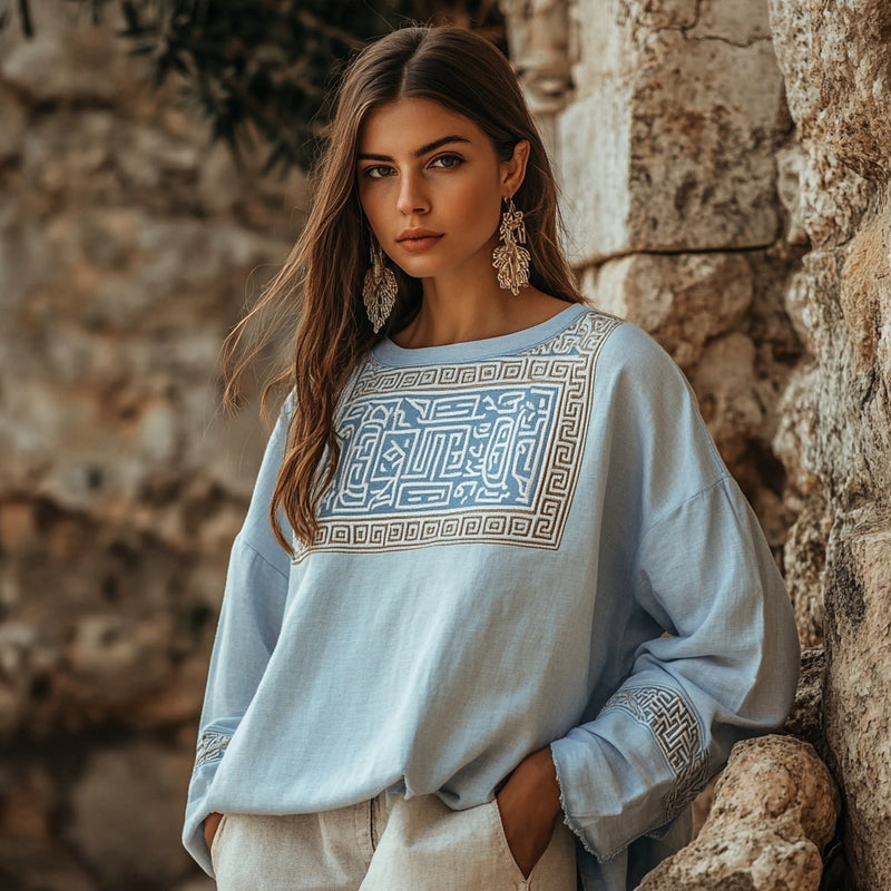 Camisa de diseño cuidado