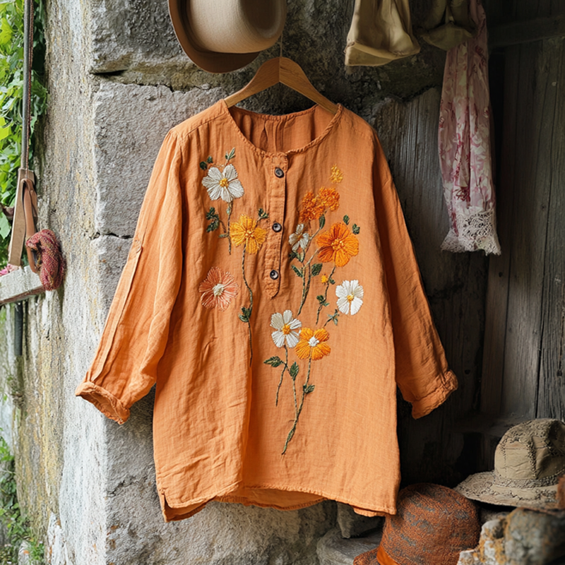 Camisa de estilo vintage atemporal
