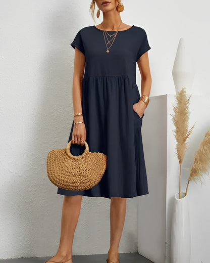 KL | Vestido midi con bolsillo lateral