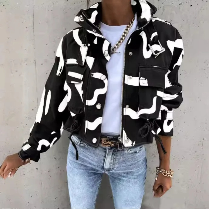 CM | Chaqueta moderna con cordón para mujer