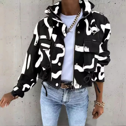 CM | Chaqueta moderna con cordón para mujer