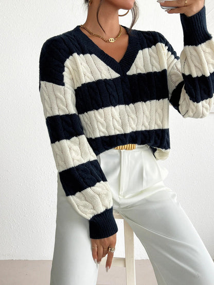 CM | Jersey de punto a rayas