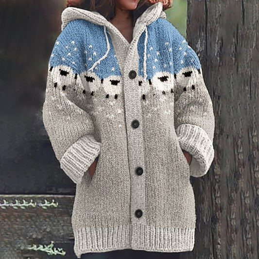 Vintage Icelandic Sheep Knitted Cozy Cardigan elevenforest