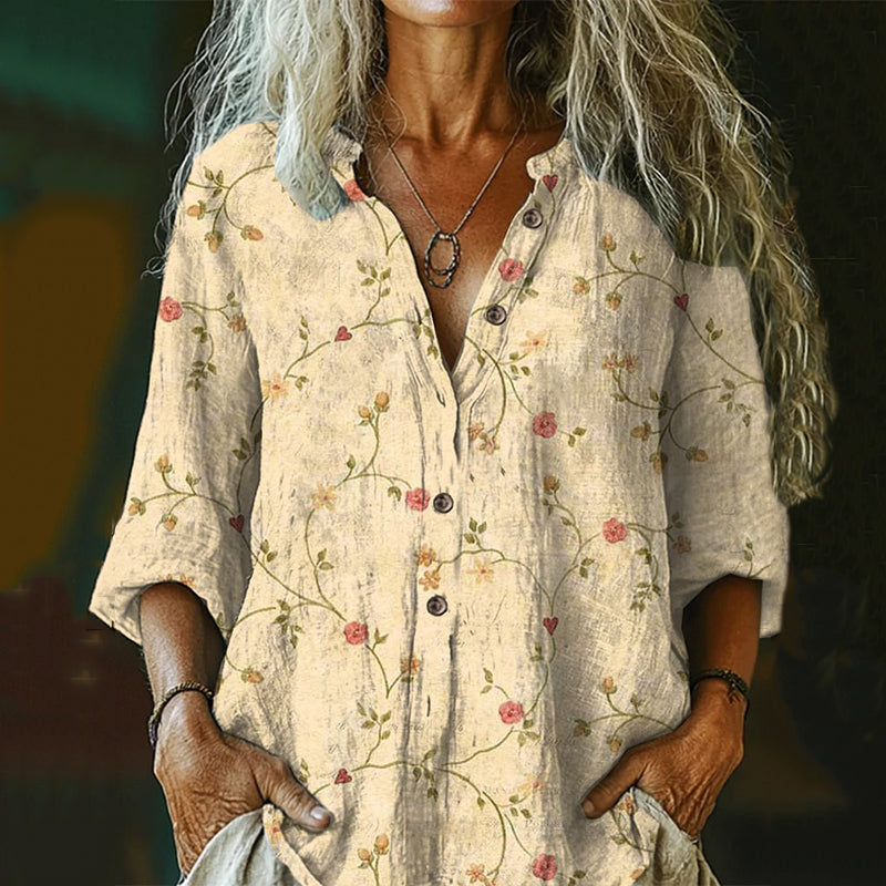 Camisa de estilo vintage atemporal