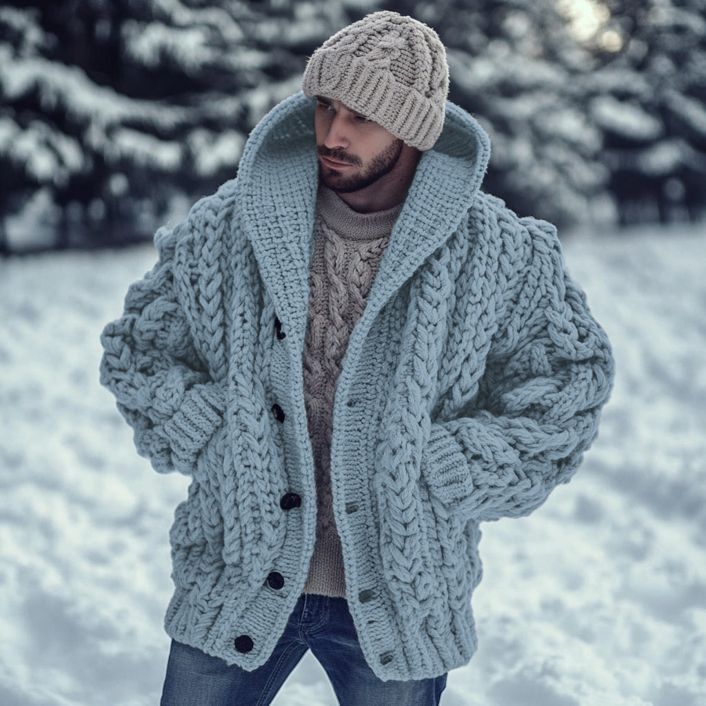 Vintage Fairman Island Jacquard Buttons Sweater Cardigan elevenforest