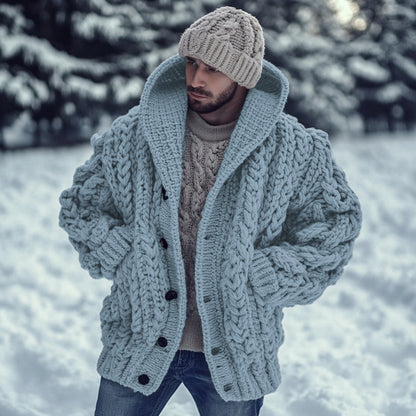 Vintage Fairman Island Jacquard Buttons Sweater Cardigan elevenforest