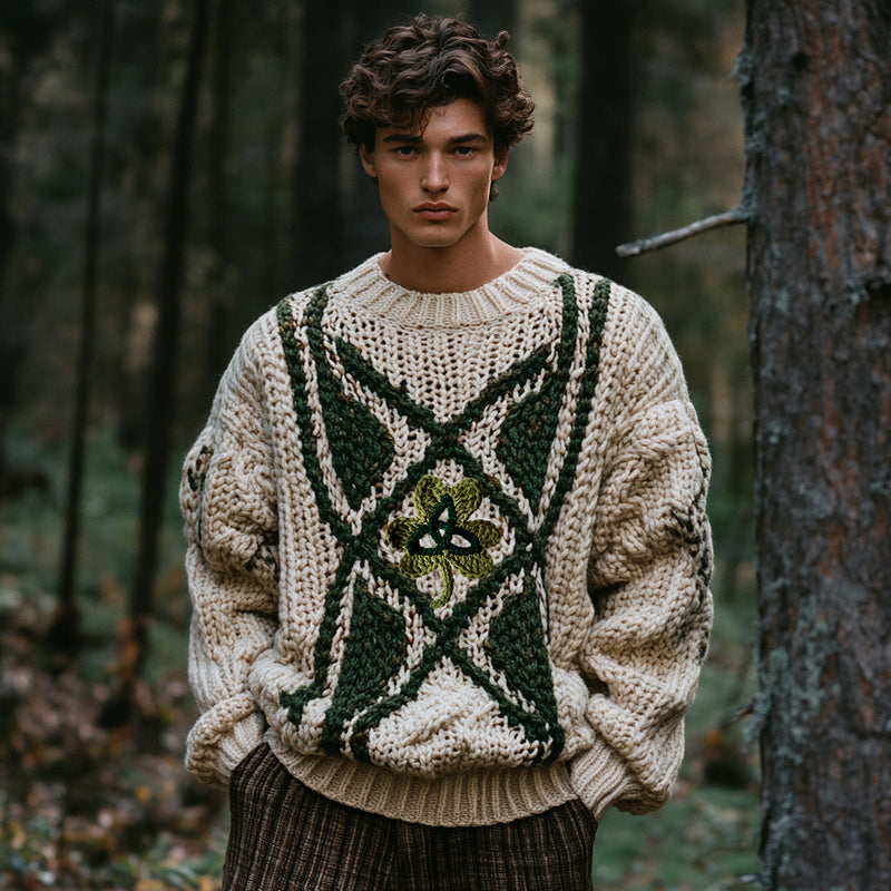 Suéter de estilo vintage atemporal