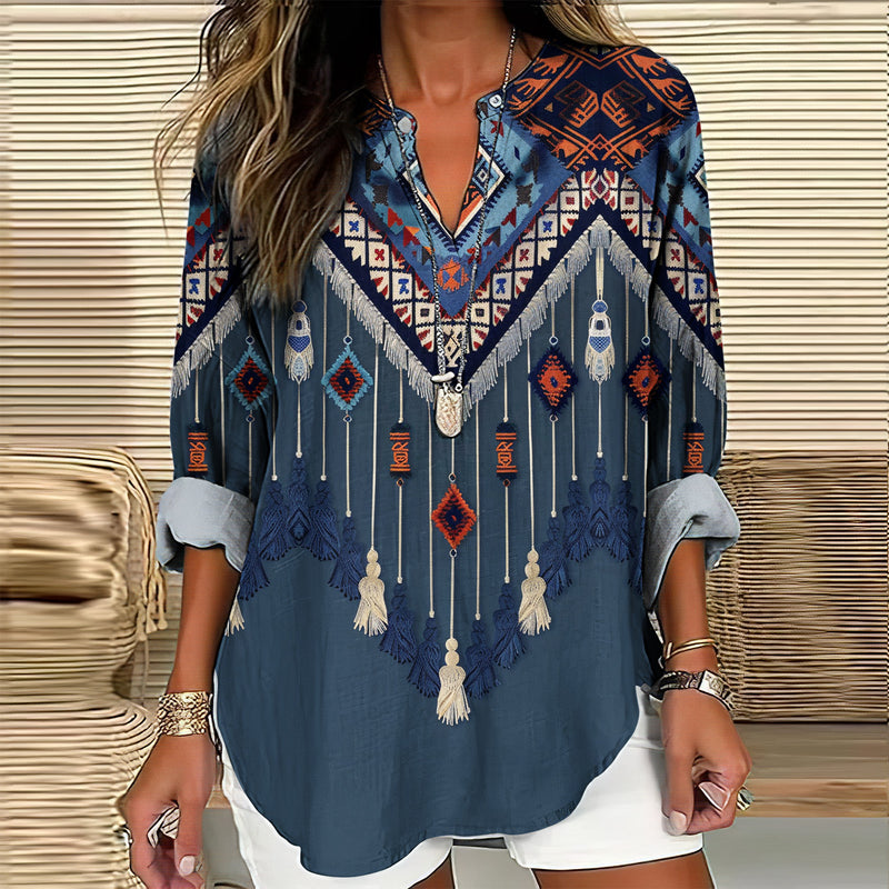 Camisa de estilo vintage atemporal