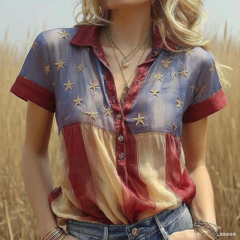 Camisa de estilo vintage atemporal