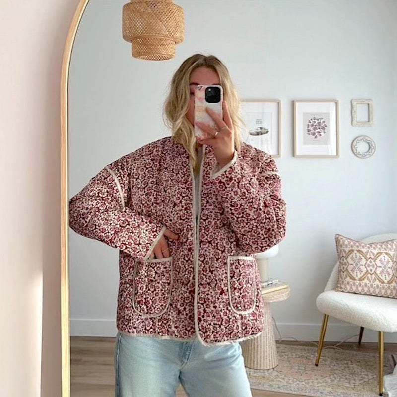 CM | Chaqueta con estampado de margaritas