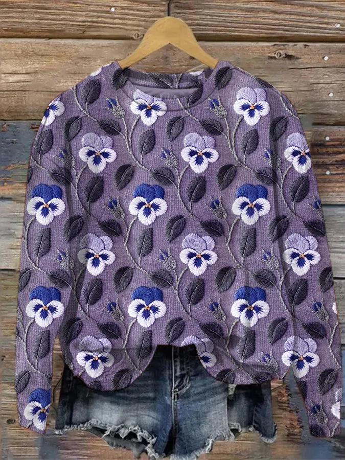 CM | Sudadera con estampado floral gráfico
