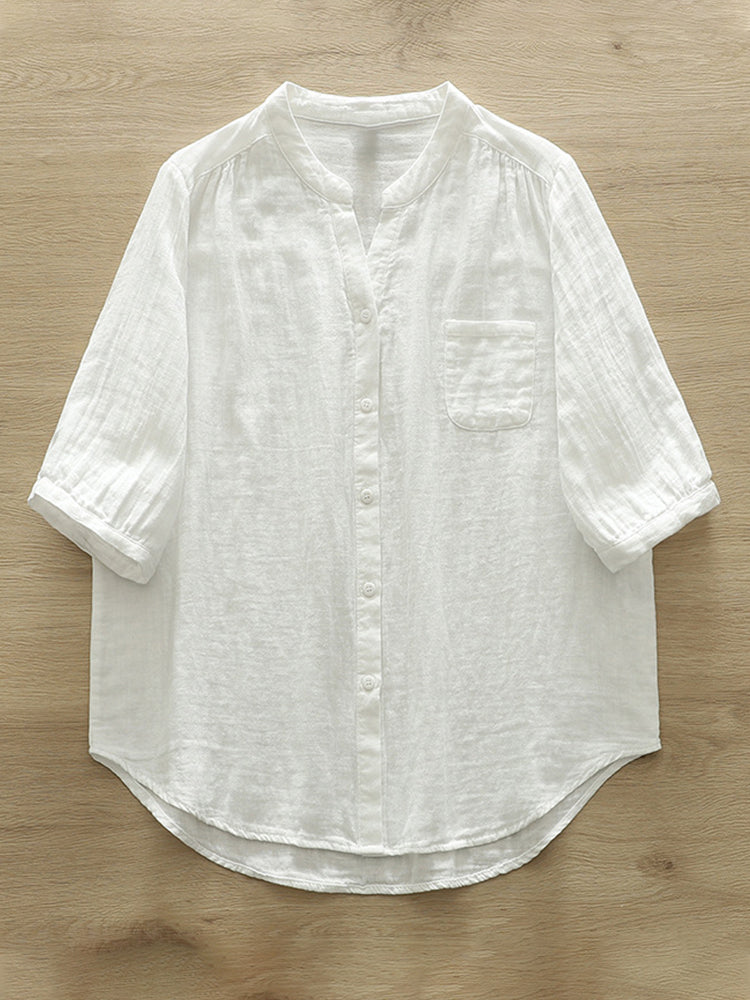 Camisa de estilo vintage atemporal
