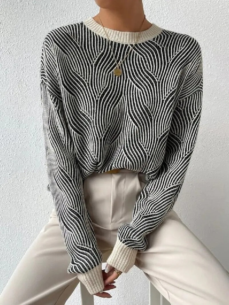 CM | Jersey relajado con estampado abstracto