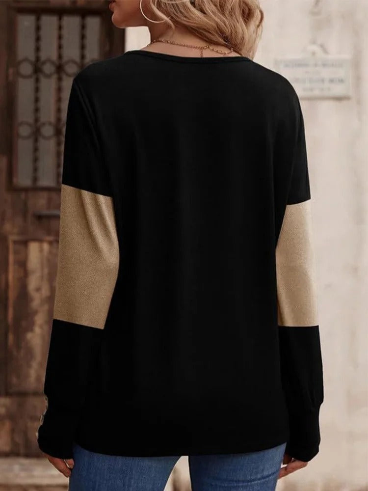 CM | MW - Elegante camisa con cuello en V
