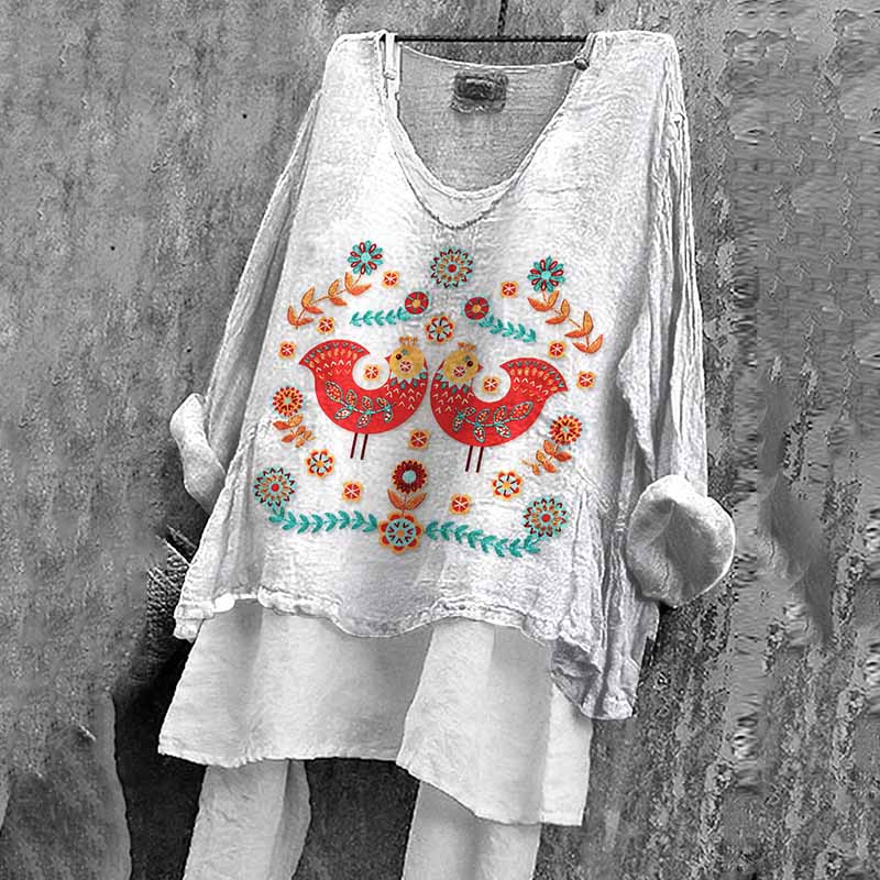 Camisa de inspiración vintage