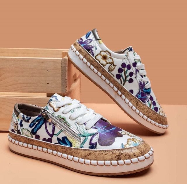 CM | Zapatillas sencillas con flores
