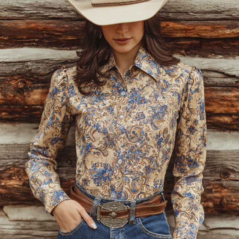Camisa de inspiración vintage