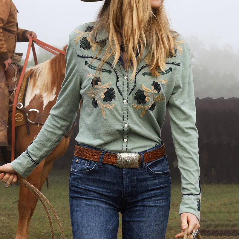 Camisa de estilo vintage atemporal