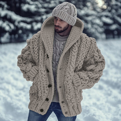 Vintage Fairman Island Jacquard Buttons Sweater Cardigan elevenforest