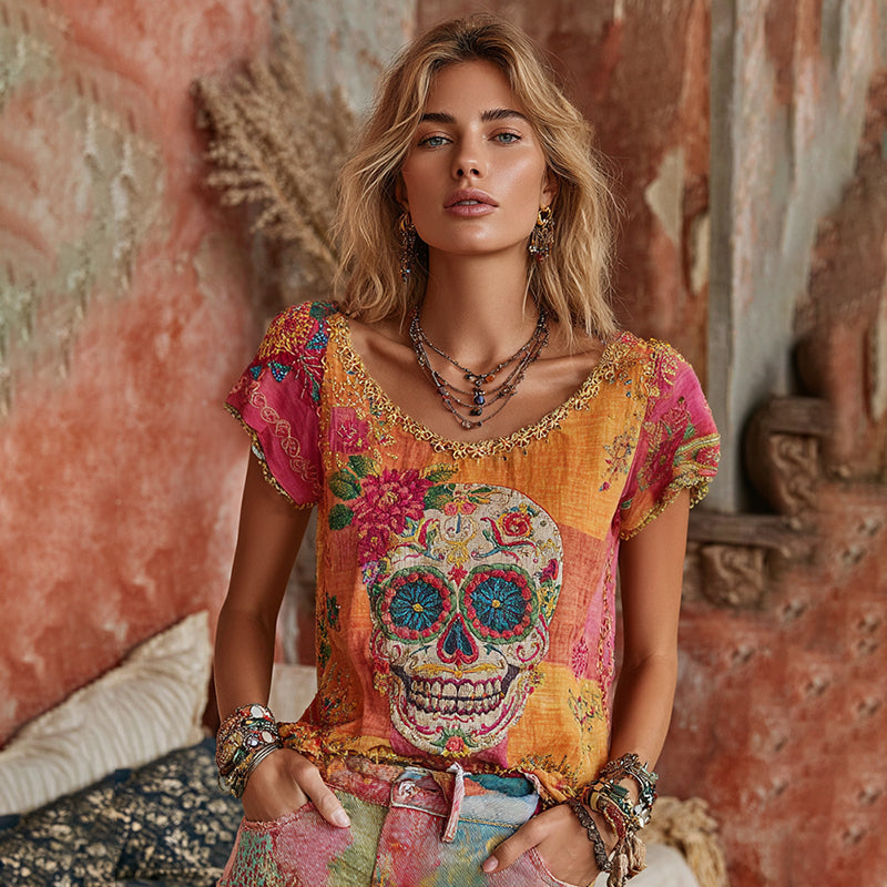 Camiseta de inspiración vintage
