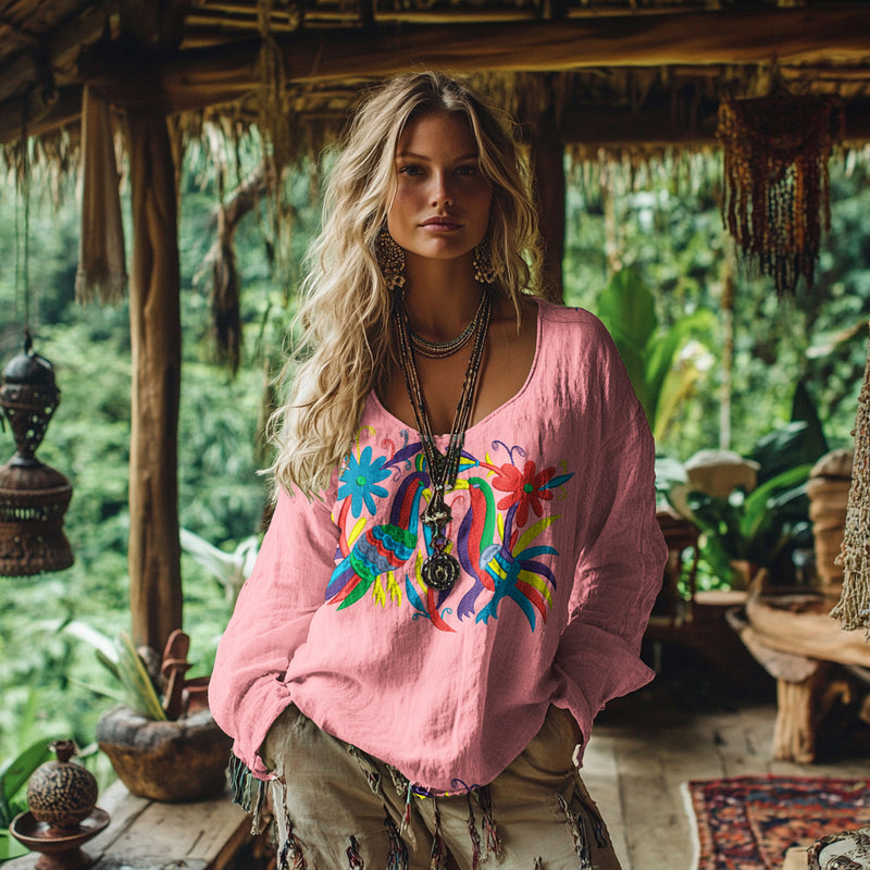 Camisa de estilo vintage atemporal
