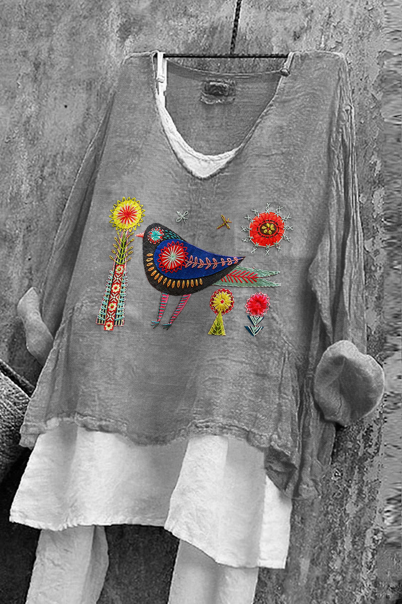Camisa de inspiración vintage
