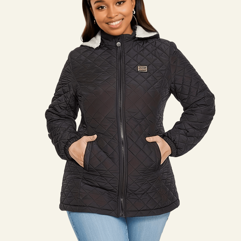 CM | Elegante chaqueta acolchada oversize con capucha