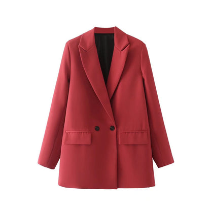 CM | Blazer de doble botonadura para mujer