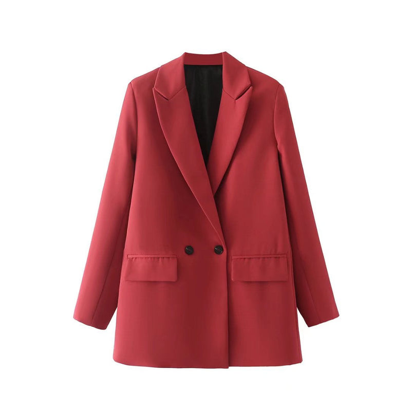 CM | Blazer de doble botonadura para mujer