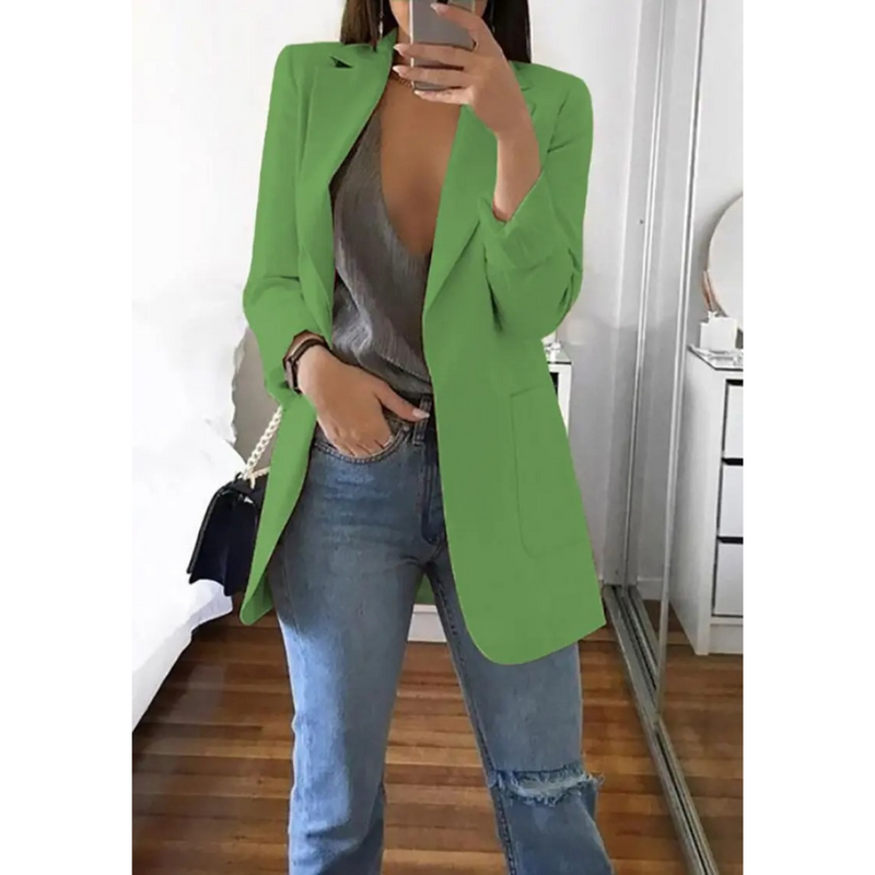 CM | Elegante blazer con bolsillos para mujer
