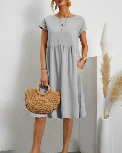 KL | Vestido midi con bolsillo lateral