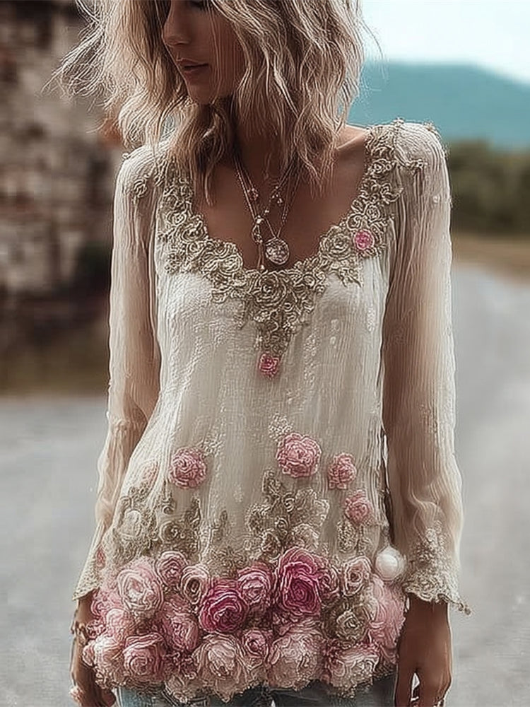 Camisa de estilo vintage atemporal