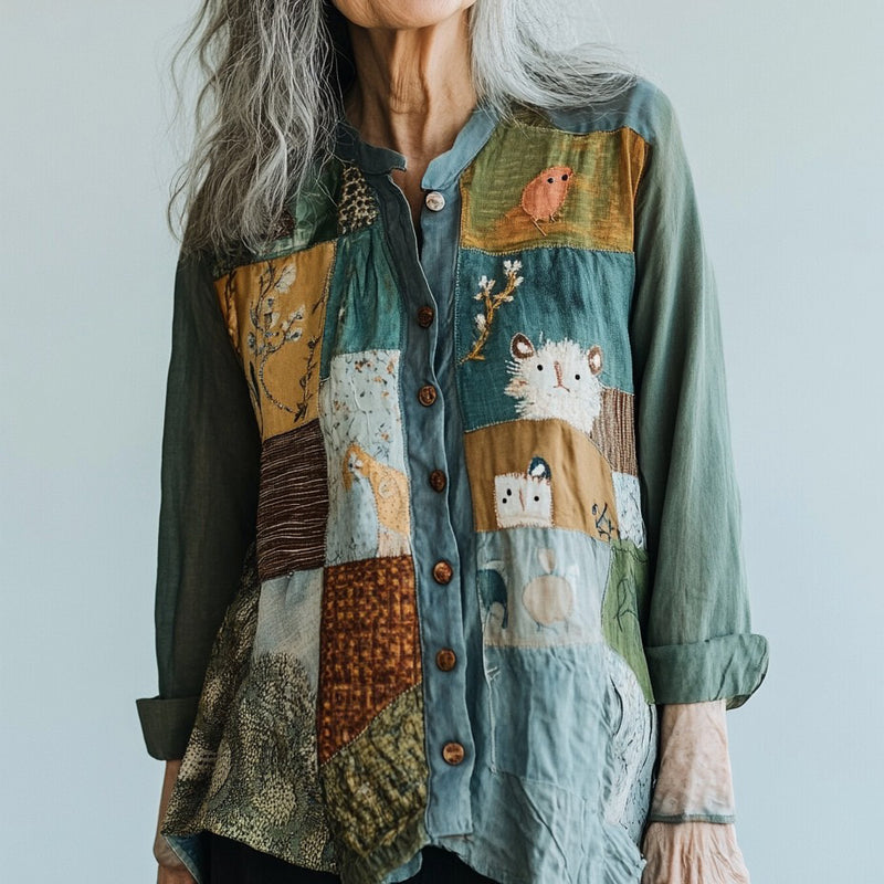 Camisa de inspiración vintage