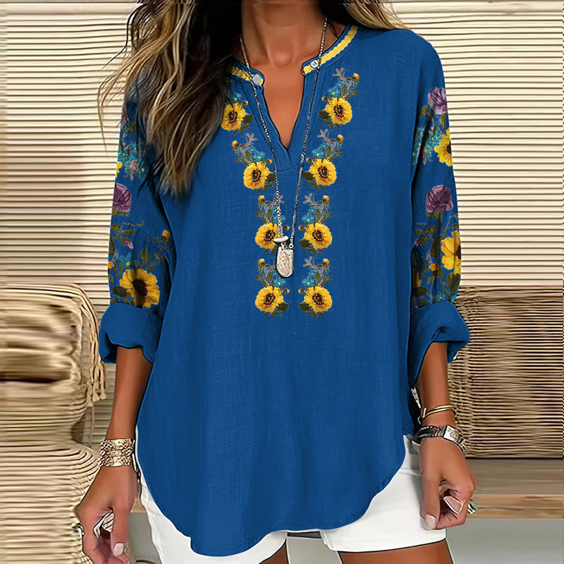 Blusa de estilo vintage atemporal