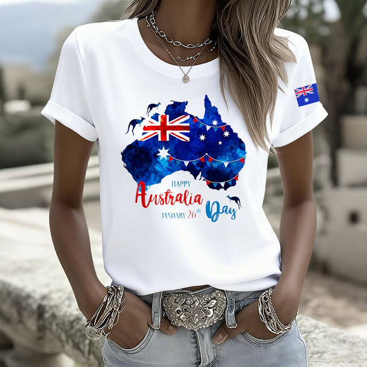 Women's Australian Holiday Casual Comfort T-shirt elevenforest