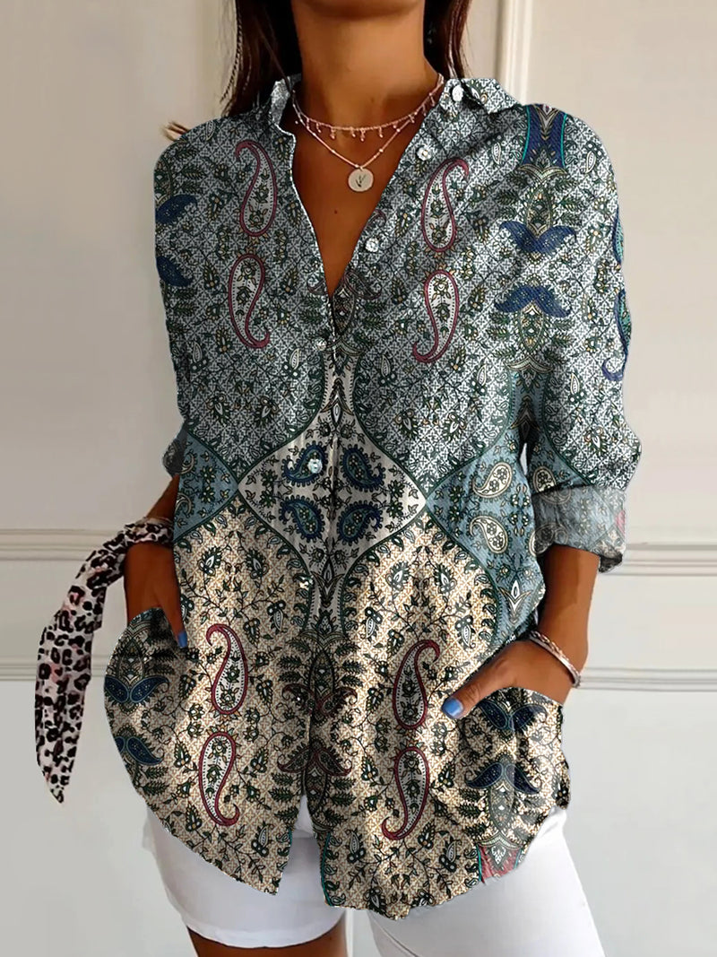 Camisa de estilo vintage atemporal