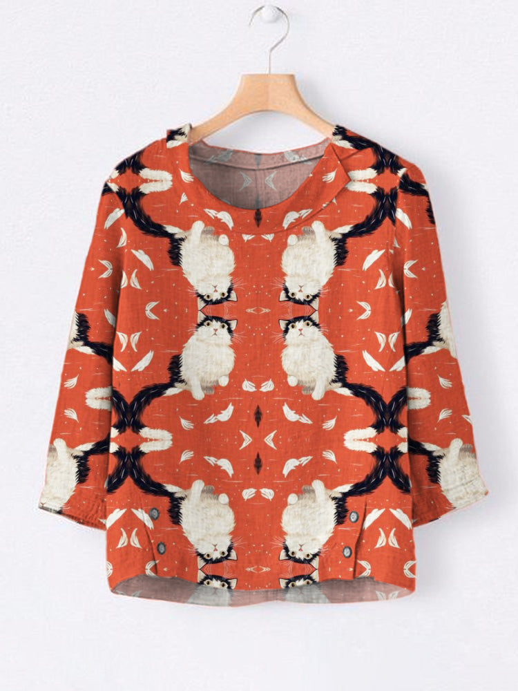 Camisa de estilo vintage atemporal