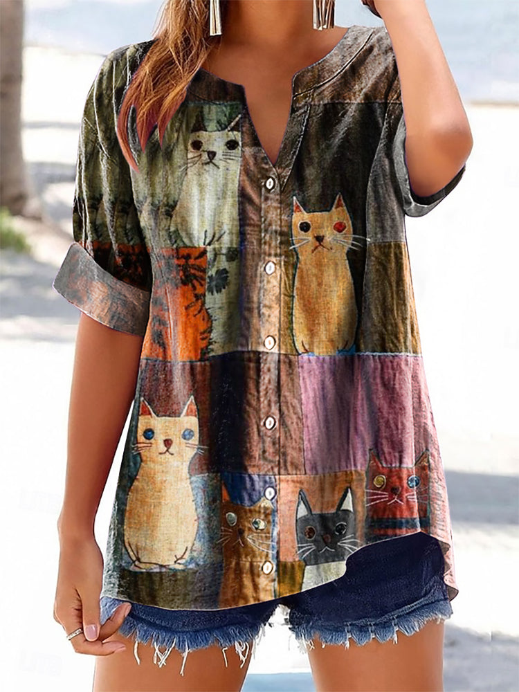 Camisa de estilo vintage atemporal