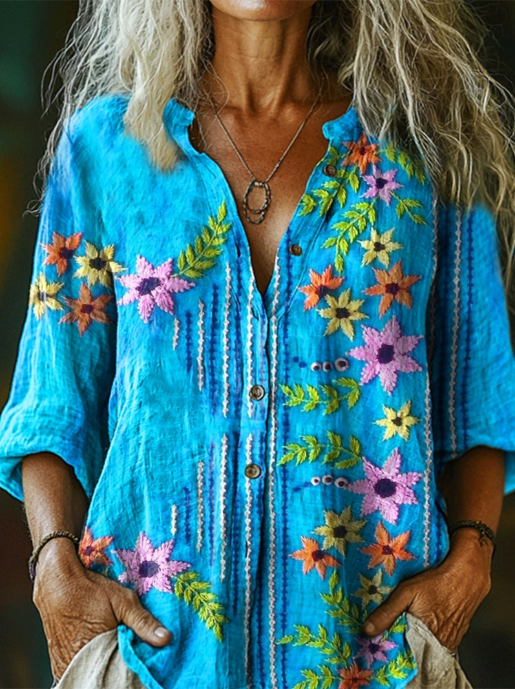 Camisa bellamente confeccionado