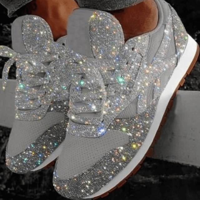 CM | Moda lentejuelas zapatos de mujer